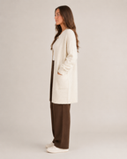 Elise - Wollen Dames Vest Met Stippenprint En Ronde Hals
