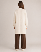 Elise - Wollen Dames Vest Met Stippenprint En Ronde Hals