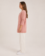 Elise - Wollen Dames Vest Met Stippenprint En Ronde Hals