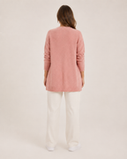 Elise - Wollen Dames Vest Met Stippenprint En Ronde Hals