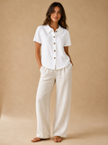 Saveraine - Dames Blouse Met Kraag En Knoopsluiting