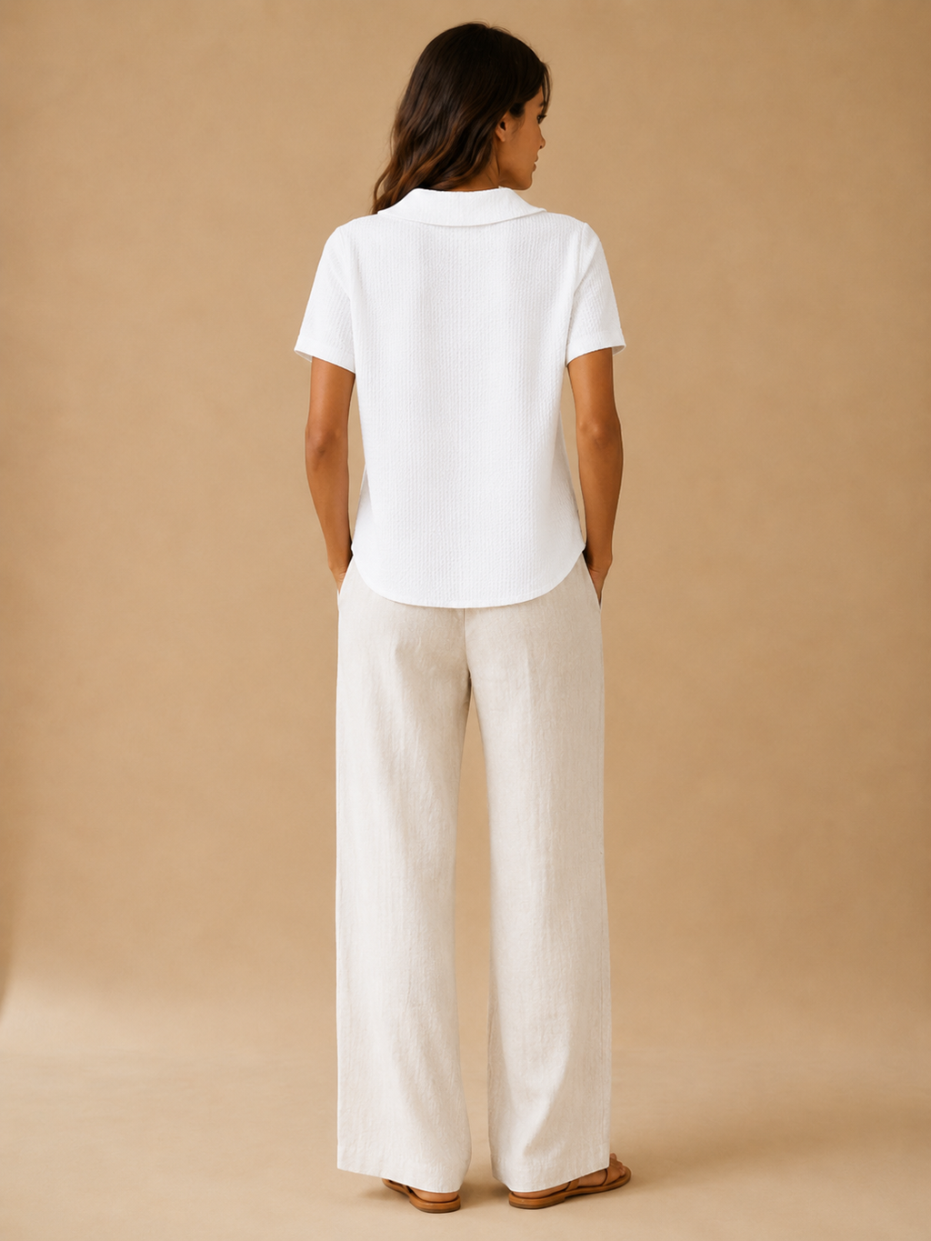 Saveraine - Dames Blouse Met Kraag En Knoopsluiting