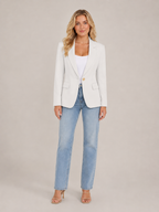Solmélia - Dames Blazer Met Eén Knoop En Klepzakken