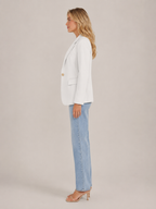 Solmélia - Dames Blazer Met Eén Knoop En Klepzakken