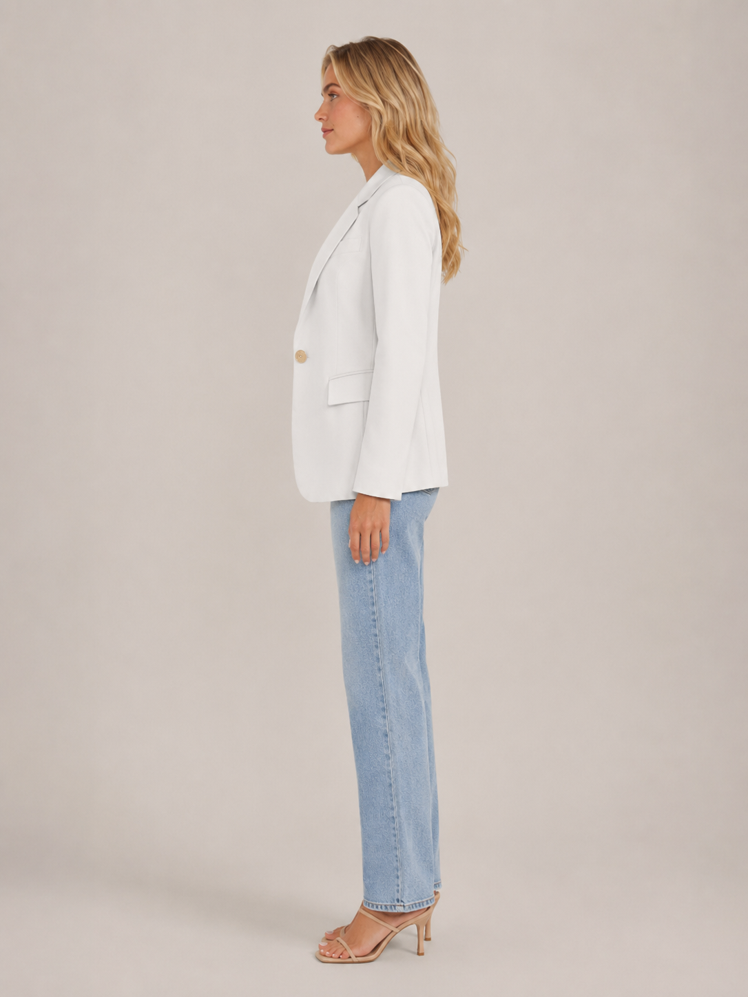 Solmélia - Dames Blazer Met Eén Knoop En Klepzakken