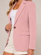 Solmélia - Dames Blazer Met Eén Knoop En Klepzakken