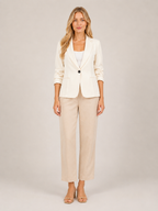 Salméline - Dames Blazer Met Eén Knoop En Getailleerde Pasvorm