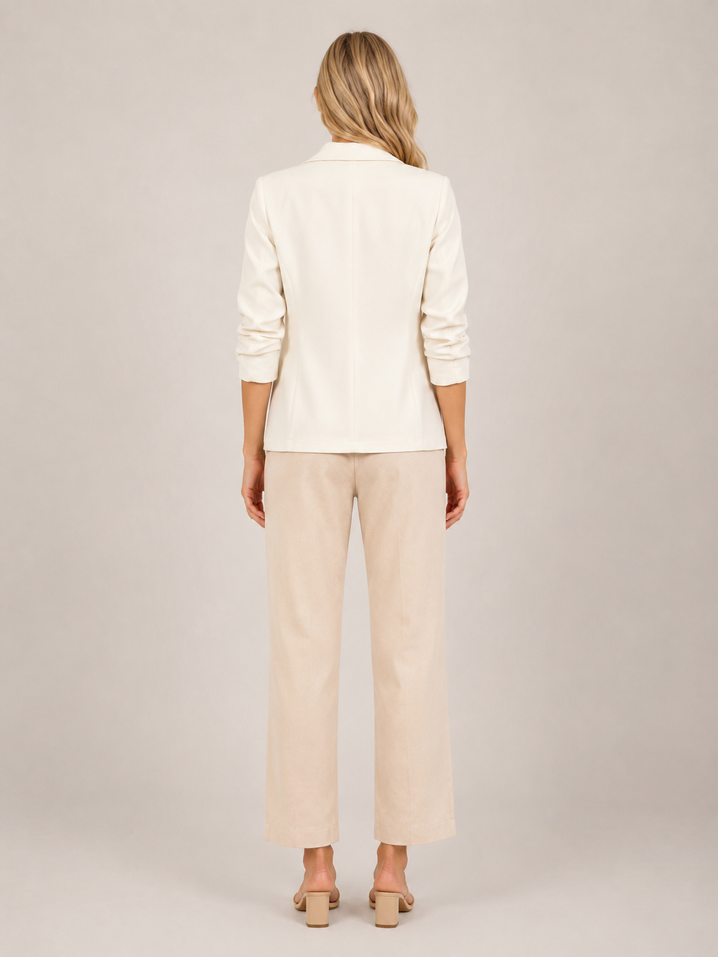 Salméline - Dames Blazer Met Eén Knoop En Getailleerde Pasvorm