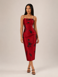 Tiara - Retro Midi-Jurk Met Bloemenprint