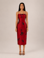 Tiara - Retro Midi-Jurk Met Bloemenprint
