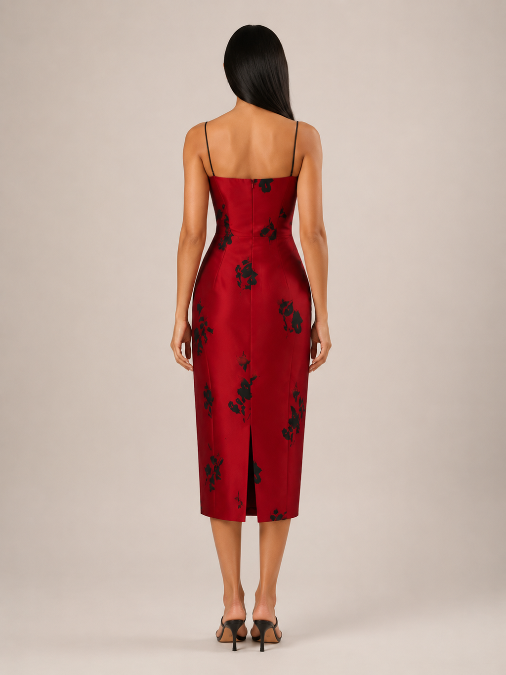 Tiara - Retro Midi-Jurk Met Bloemenprint