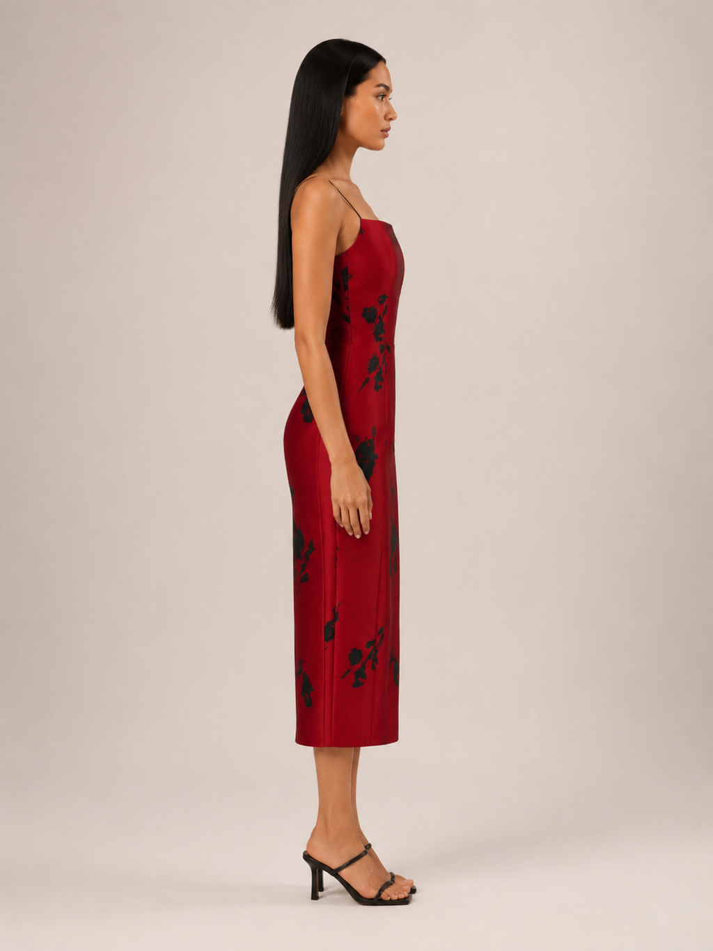 Tiara - Retro Midi-Jurk Met Bloemenprint