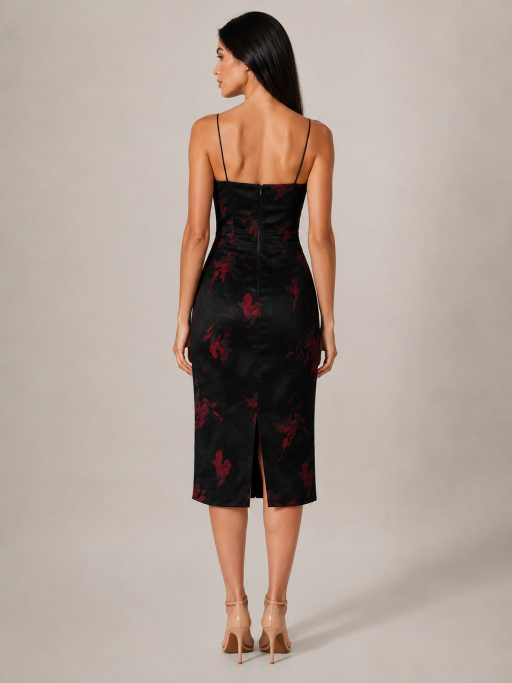 Tiara - Retro Midi-Jurk Met Bloemenprint