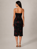 Tiara - Retro Midi-Jurk Met Bloemenprint