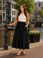 Talvina - Dames Midi-Rok Met Elastische Taille En Zwierige A-Lijn