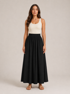 Tarelia - Dames Culotte Met Elastische Taille En Wijde Pijpen