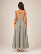 Tarelia - Dames Culotte Met Elastische Taille En Wijde Pijpen