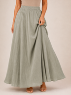 Tarelia - Dames Culotte Met Elastische Taille En Wijde Pijpen