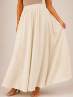 Tarelia - Dames Culotte Met Elastische Taille En Wijde Pijpen