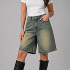 Perrin - Dames Jorts Met Hoge Taille En Losse Pasvorm