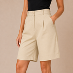 Pavona - Dames Wide Fit Short Met Elastische Taille
