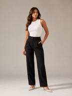 Piera - Dames Rib Tanktop Met Slim Fit Pasvorm