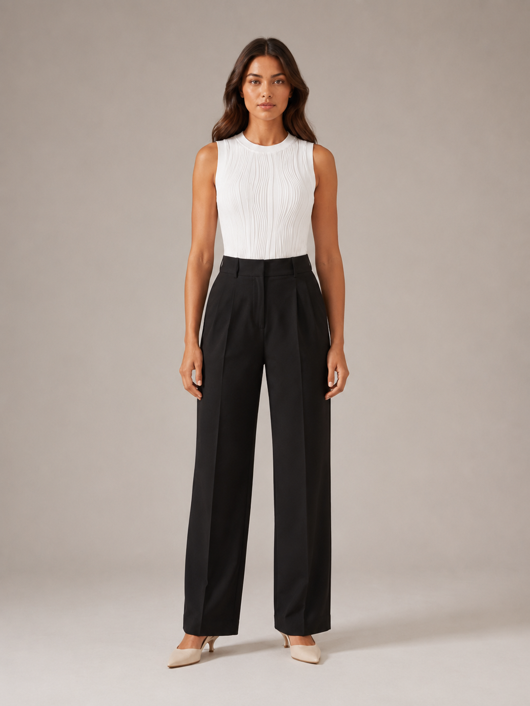 Piera - Dames Rib Tanktop Met Slim Fit Pasvorm