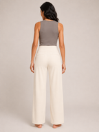 Pravina - Dames Comfortbroek Met Stretch En Brede Tailleband