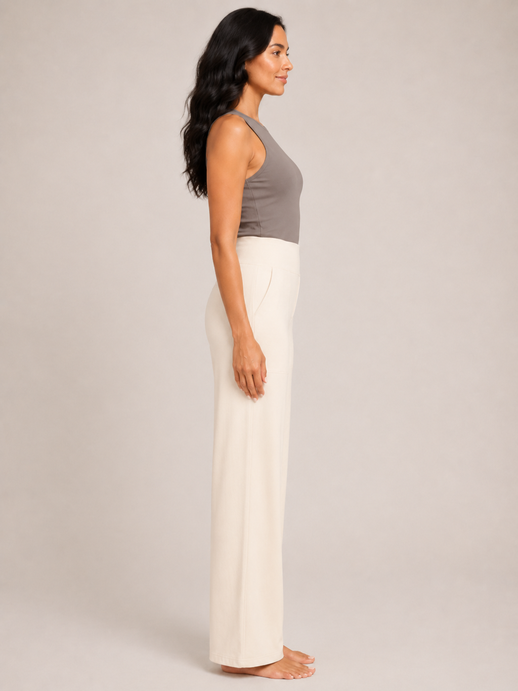 Pravina - Dames Comfortbroek Met Stretch En Brede Tailleband