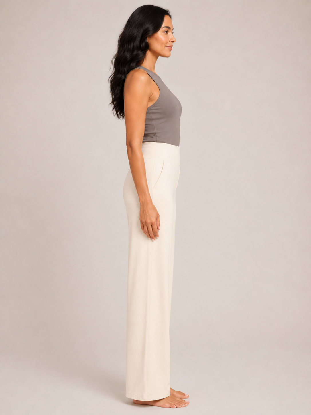 Pravina - Dames Comfortbroek Met Stretch En Brede Tailleband