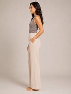 Pravina - Dames Comfortbroek Met Stretch En Brede Tailleband