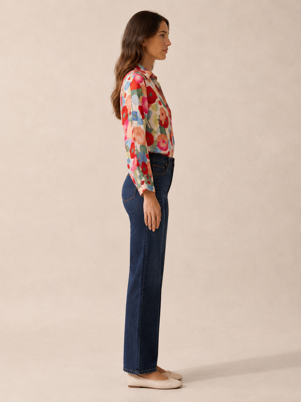 Pavita - Dames Blouse Met Bloemenprint En Knoopsluiting