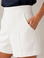Tivora - Dames Pakshort Met Hoge Taille En Steekzakken