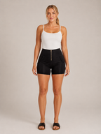 Talyssa - Dames Stretchshort Met Hoge Taille En Hartvormige Achterzakken