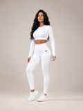 Tulena - Dames Fitnesslegging Met Hoge Taille En Klepzakken