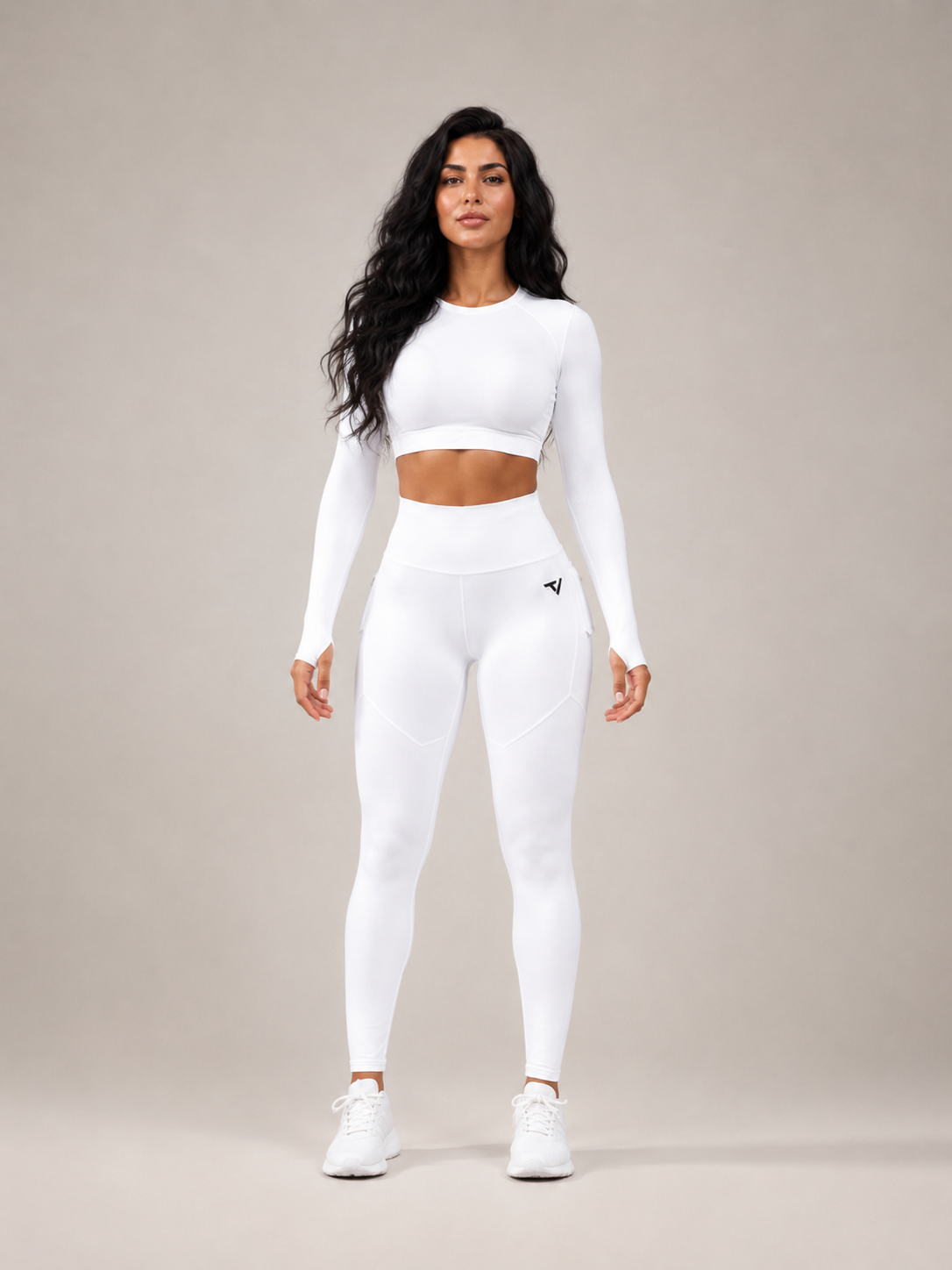 Tulena - Dames Fitnesslegging Met Hoge Taille En Klepzakken