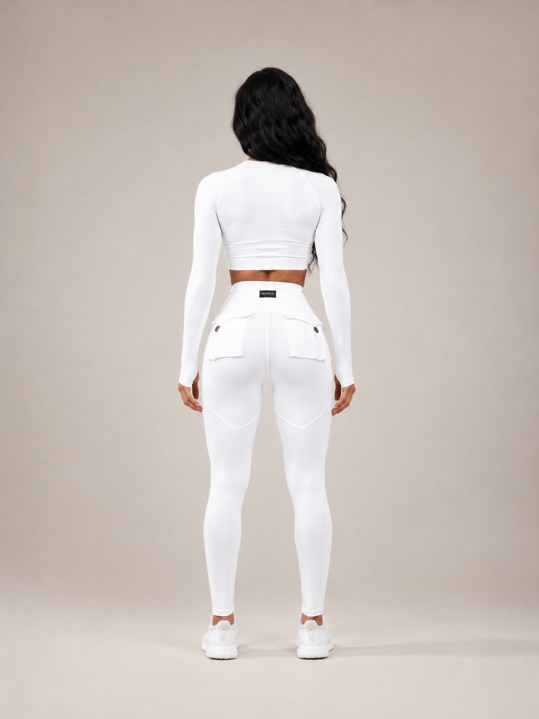 Tulena - Dames Fitnesslegging Met Hoge Taille En Klepzakken