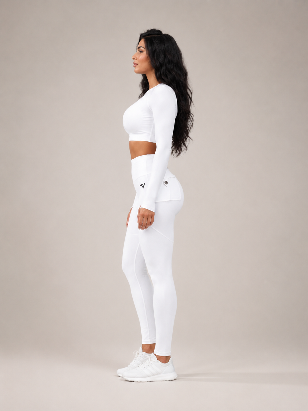 Tulena - Dames Fitnesslegging Met Hoge Taille En Klepzakken
