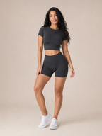 Themis - Naadloze Dames Sportset Met Crop Top En High-Waist Legging