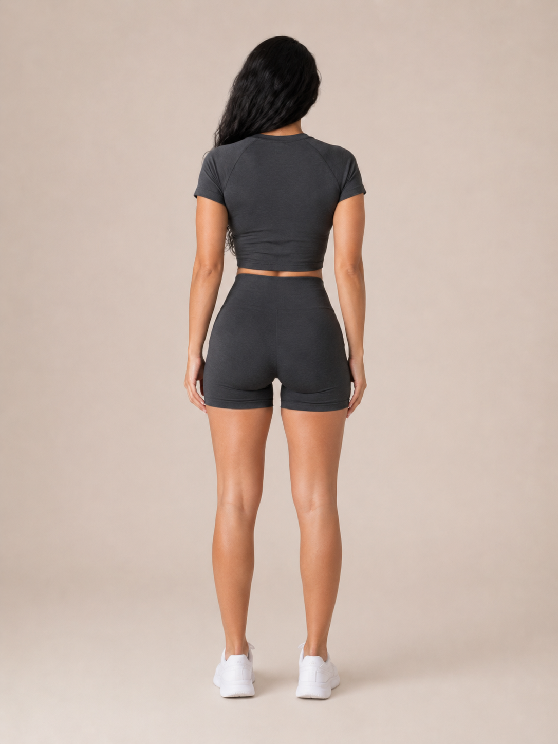Themis - Naadloze Dames Sportset Met Crop Top En High-Waist Legging