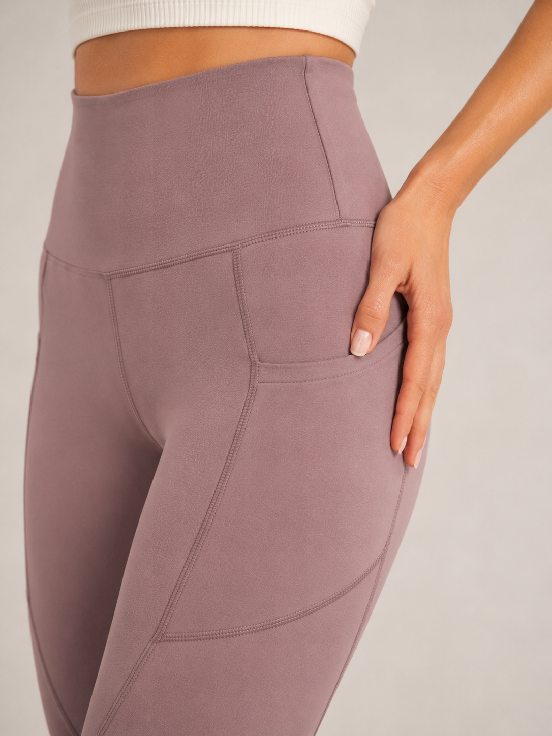 Tahlia - Dames Yogalegging Met Hoge Taille En Zijzakken