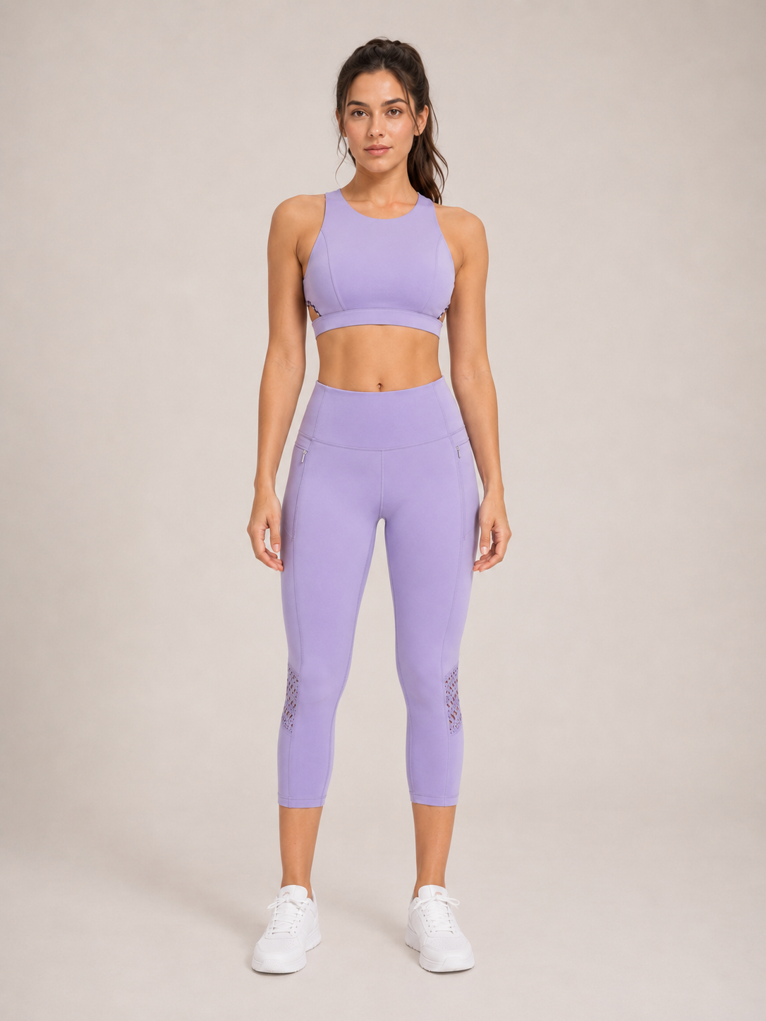 Toraya - Dames Sportset Met Sport-Bh En High-Waist 7/8 Legging