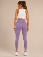 Tunaya - Dames Yogalegging Met Hoge Taille En Contrasterende Zijpanelen