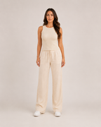 Kavelle - Mouwloze Ribtop Met Ronde Hals