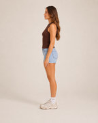Kavelle - Mouwloze Ribtop Met Ronde Hals