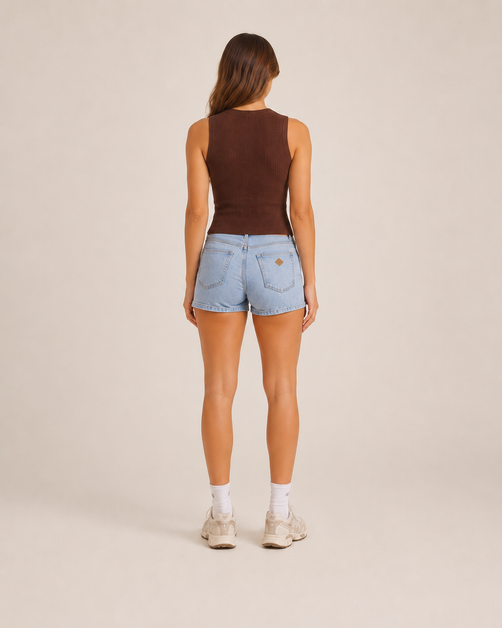 Kavelle - Mouwloze Ribtop Met Ronde Hals