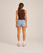 Kavelle - Mouwloze Ribtop Met Ronde Hals