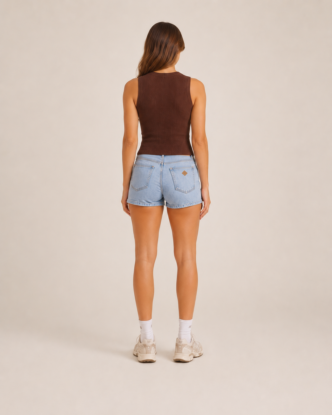 Kavelle - Mouwloze Ribtop Met Ronde Hals