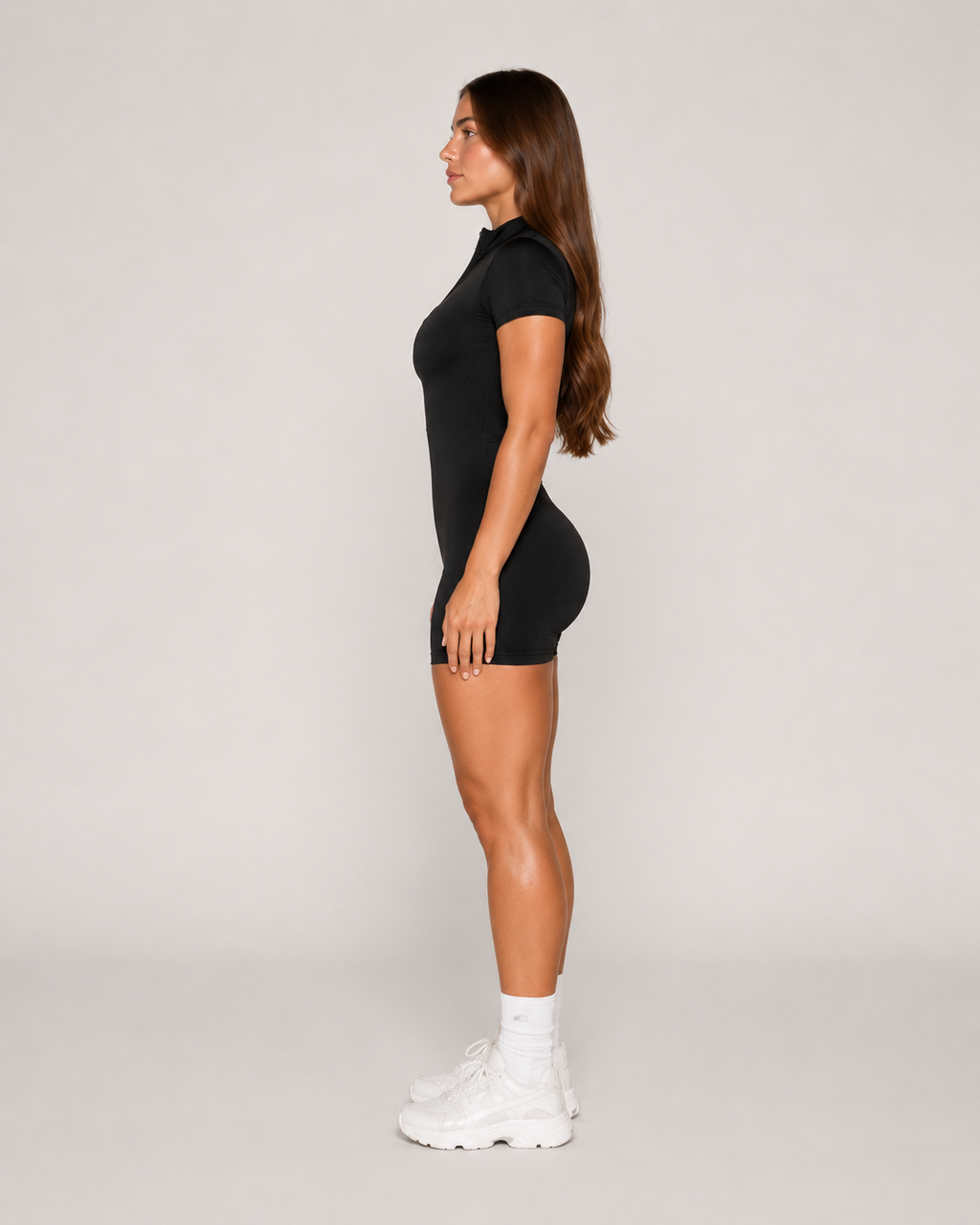 Kinsley - Naadloze Sport Jumpsuit Met Rits