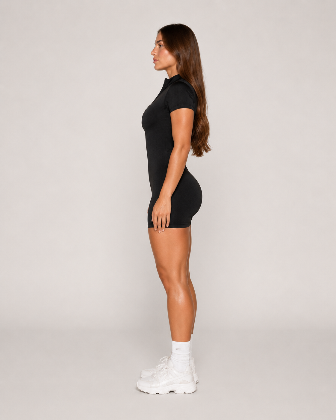 Kinsley - Naadloze Sport Jumpsuit Met Rits